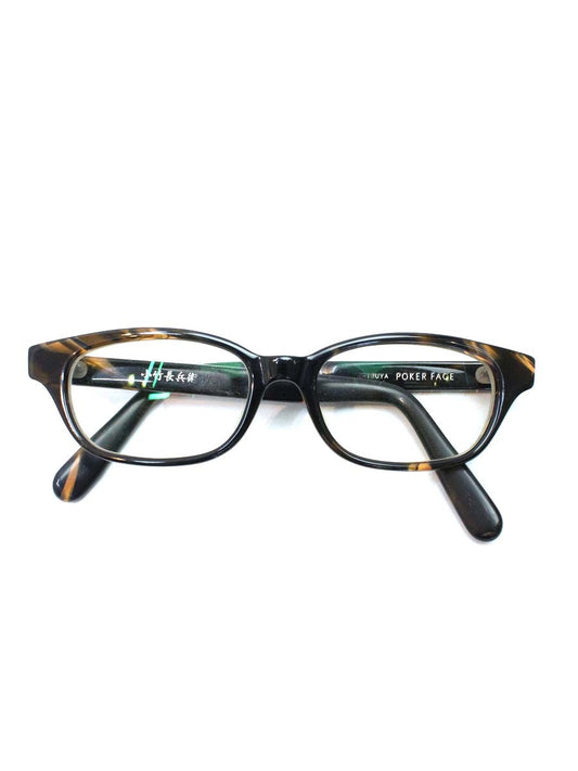 ポーカーフェイス 小竹長兵衛 T-304 メガネ ブラウン セルロイド ヴィンテージフレーム ITOVF2Q63N2I