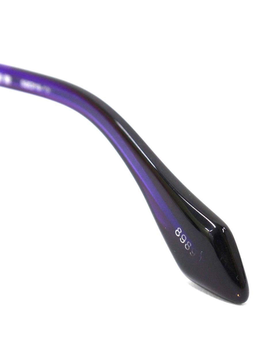 レスザンヒューマン 冬夏青青 メガネ パープル コンビフレーム フルリム オーバル（楕円） ITTADU2NJ6KA