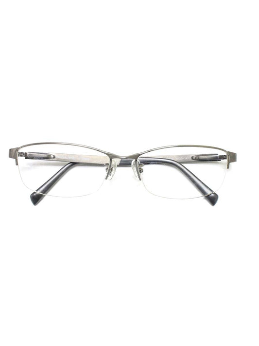 ポリス VPL911J メガネ シルバー/グレー メタルフレーム ハーフリム（ナイロール）スクエア IT98B0Z0N0HZ