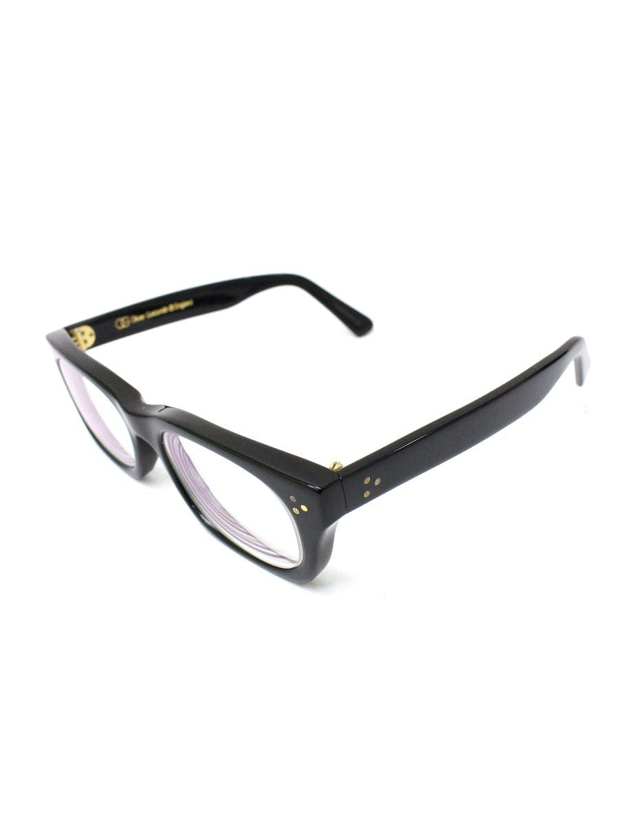 オリバーゴールドスミス VICE CONSUL-s メガネ ブラック/ゴールド セルフレーム フルリム ウェリントン IT6CJN3I7XY8