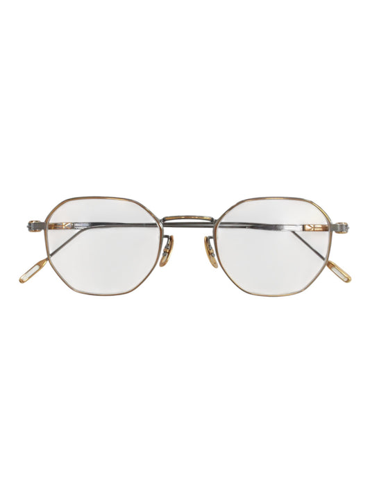 ユウイチトヤマ 5 TOKYO 04 メガネ ゴールド メタルフレーム フルリム オクタゴン Light Gray / Rose Gold限定カラー IT8ZEQA2WLB4