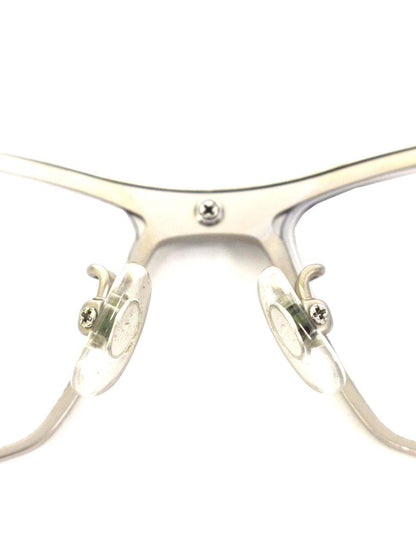 サムライ翔 SS-T29 メガネ シルバー/ホワイト メタルフレーム スクエア ♯1 ITVT05DP0ETY