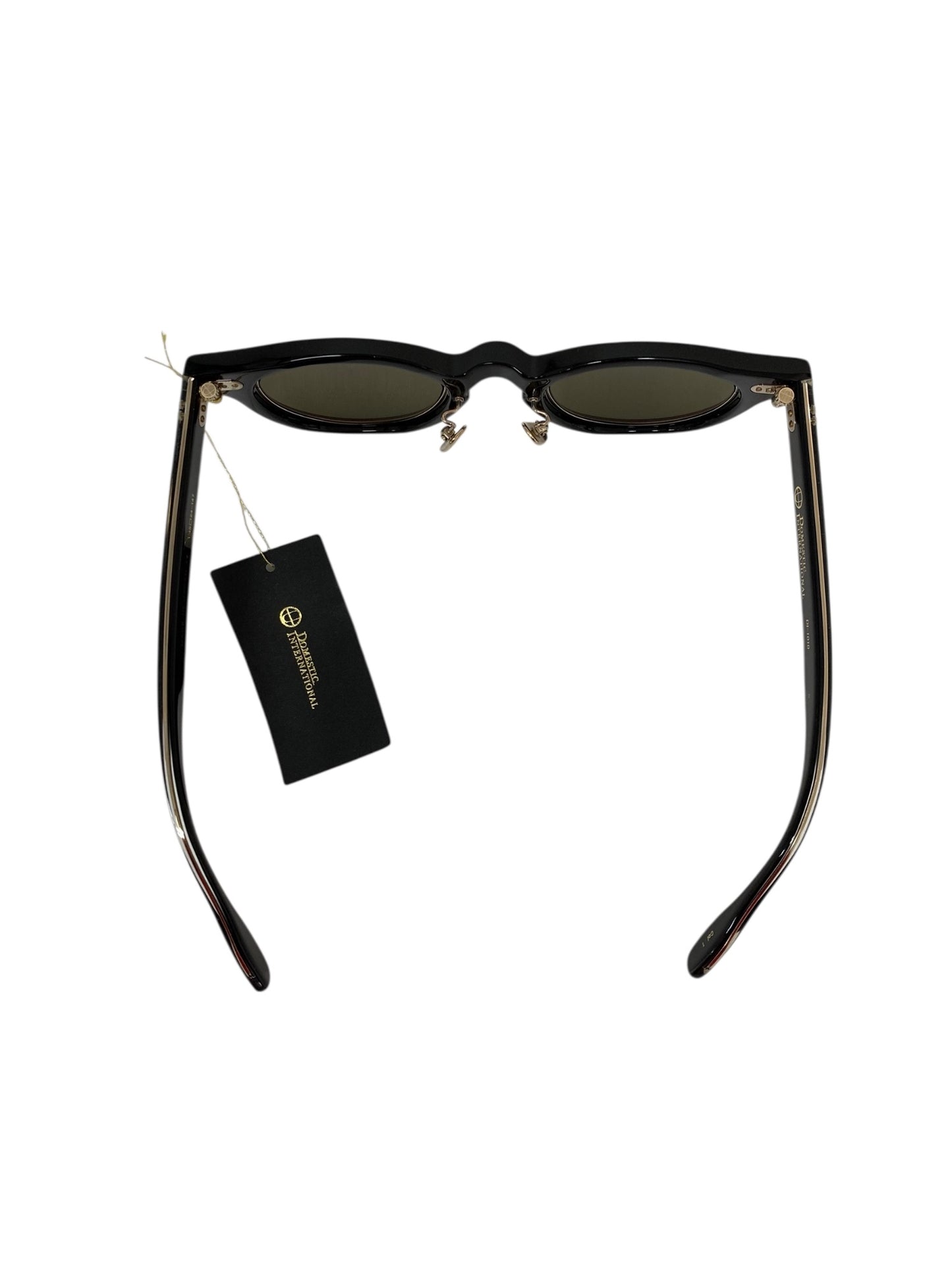 ドメスティックインターナショナル DI-1010S サングラス ブラック セルフレーム フルリム ウェリントンシェイプ ITOORGD5679K