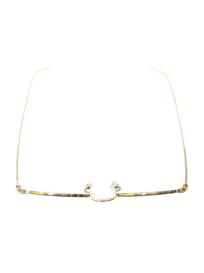 プロポ ROSA メガネ ブラウン/ゴールド メタルフレーム フルリム オーバル ITXWG542DC63