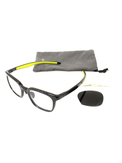 アイヴォル HEATH ヒース3 BK-LY-PL メガネ ブラック/レモンイエロー セルフレーム ウェリントン ITZYO4EO1FNU