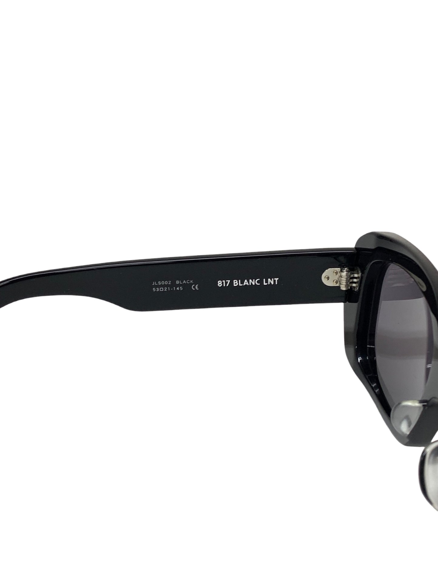 ジョンローレンスサリバン 817 BLANC LNTコラボモデル Television cut glasses JLS002 ブラック セルフレーム フルリム スクエア ITNEBQ1PQSAO