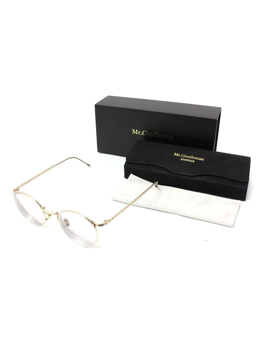 ミスタージェントルマン JOHN メガネ ゴールド メタルフレーム フルリム ボストン ITGKU120HBO0