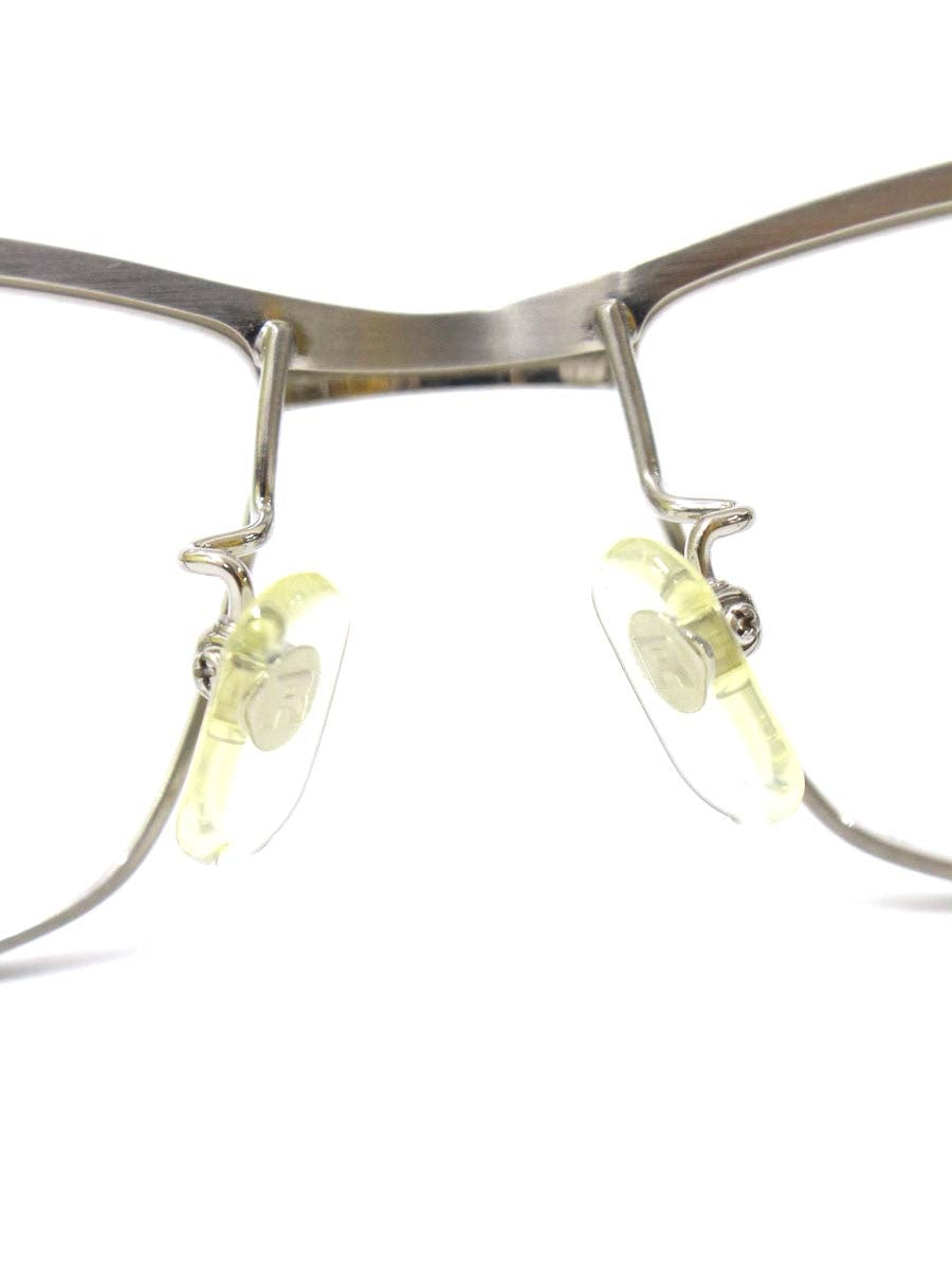リドル R-128 メガネ シルバー 跳ね上げ式 チタンフレーム フルリム スクエア ITJHWXXANA8C