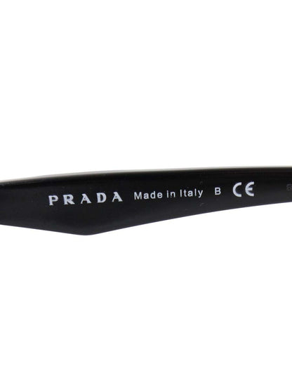 プラダ VPR20R メガネ ブラック トライアングルロゴ セルフレーム フルリム スクエア ITTMZ3NGJOGA