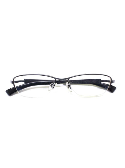 フォーナインズ S-100T メガネ ブラック チタンフレーム ハーフリム スクエア ITTFKP5YRFOY