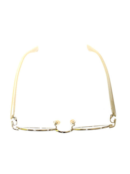 中村勘三郎 KN-2674 メガネ ベージュ/ルナゴールド コンビフレーム フルリム オーバルシェイプ ITBJ166AQ66S