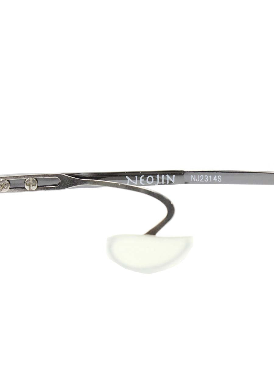 ネオジン NJ2314S ガンメタル/ブラック メタルフレーム ハーフリム スクエアシェイプ ノーズパッドレス ITLY61GNHP5W