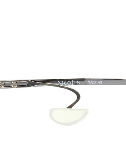 ネオジン NJ2314S ガンメタル/ブラック メタルフレーム ハーフリム スクエアシェイプ ノーズパッドレス ITLY61GNHP5W