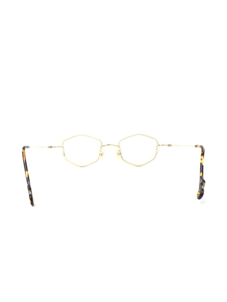 ヴィオルー “B”asic Masako メガネ ベージュ/ゴールド/ブラウン メタルフレーム フルリム IT6CCKK3V8PW