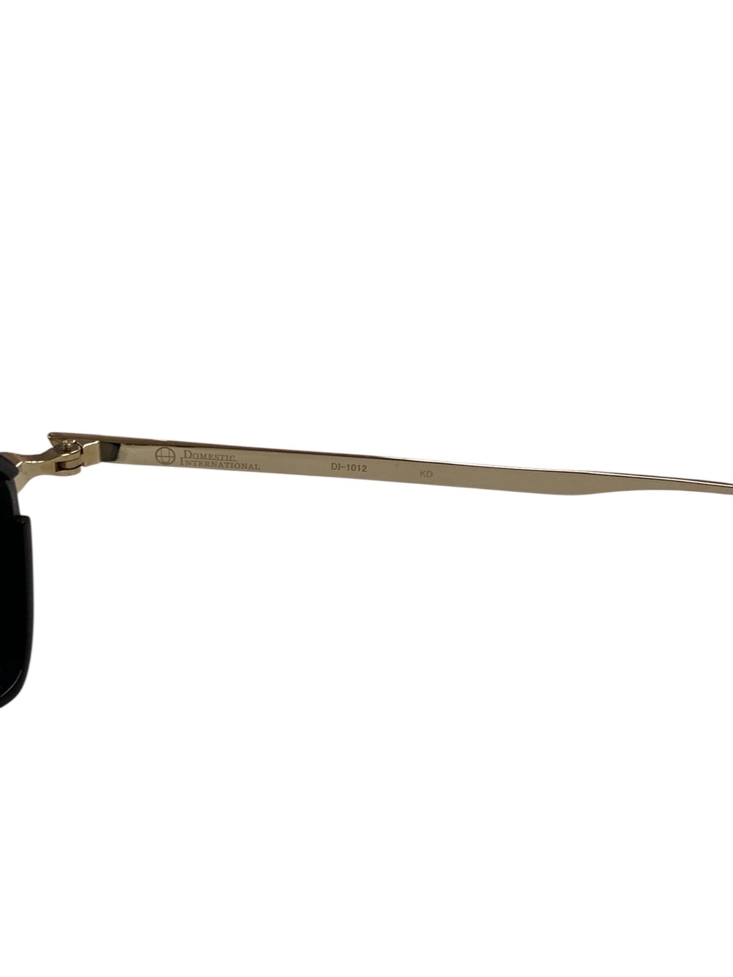 ドメスティックインターナショナル DI-1012KD メガネ ゴールド コンビフレーム フルリム ヘキサゴン ITFUXBEYAVGG