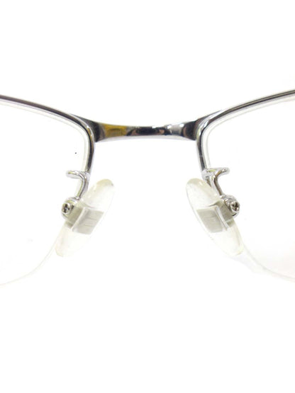 ポリス VPL174J メガネ シルバー/ブルー メタルフレーム ハーフリム スクエア ITZI4DKLWRXO