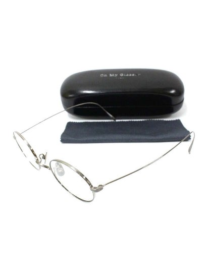 オーマイグラス東京 LS-1 メガネ シルバー Oh My Glasses TOKYO × less is_jp チタニウムフレーム フルリム ラウンド IT3P4Z94DLNU