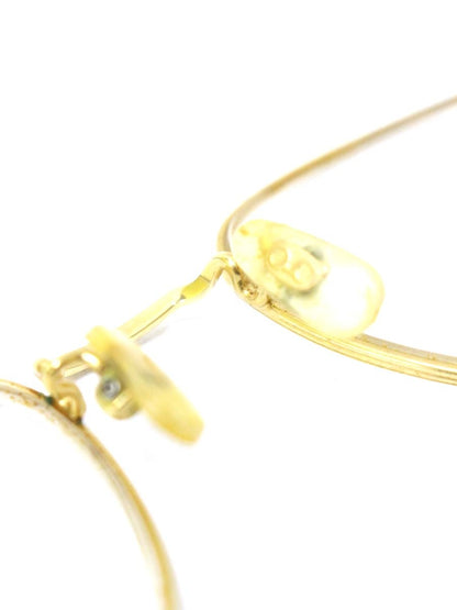 白山眼鏡店 2B4 メガネ ゴールド メタルフレーム ボストン IT2DFPO0OLE6