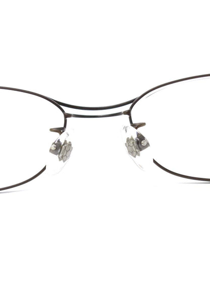 フォーナインズ S-260T メガネ ブラウン メタルフレーム フルリム スクエア ITU0KWUFRRDW