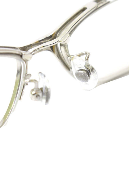 フォーナインズ S-821T メガネ シルバー チタンフレーム フルリム スクエア ITQLJAJ2ZG86