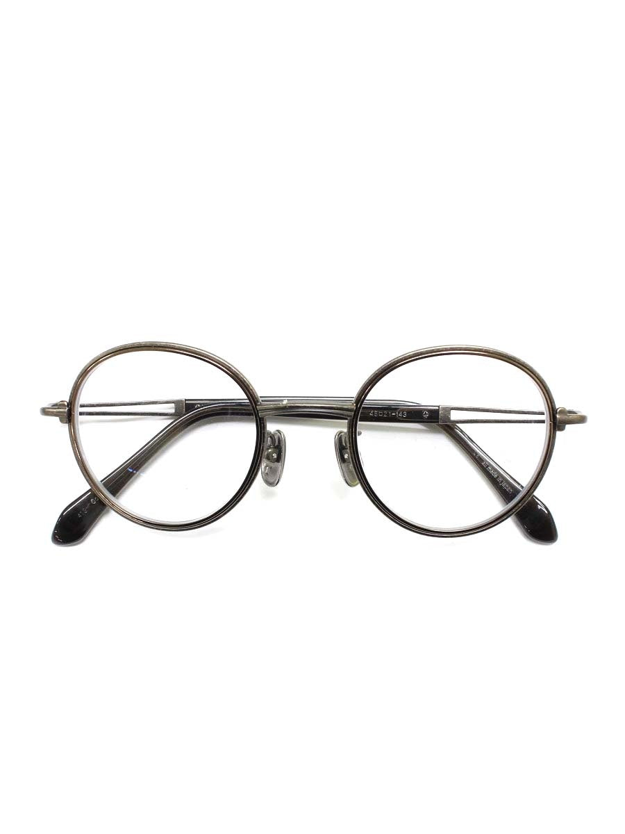 テイラーウィズリスペクト MAX メガネ アンティークゴールド/ブラウン コンビフレーム ボストン IT7U0WMSMGCW