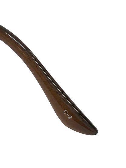 中村勘三郎 KN-2541 C-2 オールシープホーンモデル メガネ ブラウン セルフレーム フルリム ウェリントンシェイプ ITXBXORSTNWG