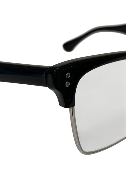 ユナイテッドアローズ 【別注】 KANEKO OPTICAL（金子眼鏡） Mont メガネ シルバー/ブラック コンビ フルリム サーモントブロー ITSEJJUPFWHE
