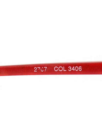 アランミクリ 2707 メガネ レッド コンビフレーム ハーフリム（ナイロール）オーバル（楕円） IT1CLYMVL6VV