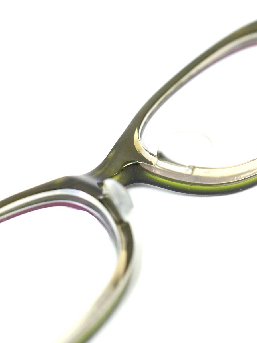 ベセペセ BP-3118 メガネ カーキグリーン/ブラウン セルフレーム フルリム オーバル col.05 ITURF6L1AM9D