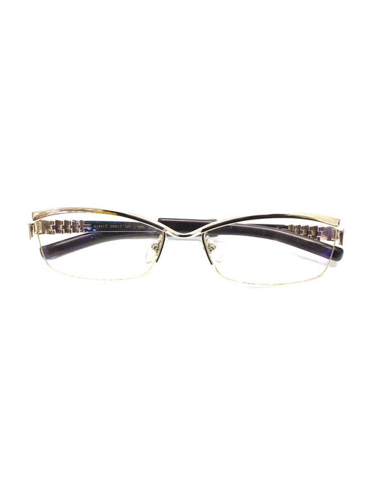 フォーナインズ S-341T メガネ ゴールド/ブラウン チタニウムフレーム フルリム スクエア IT9S9OS6A26A