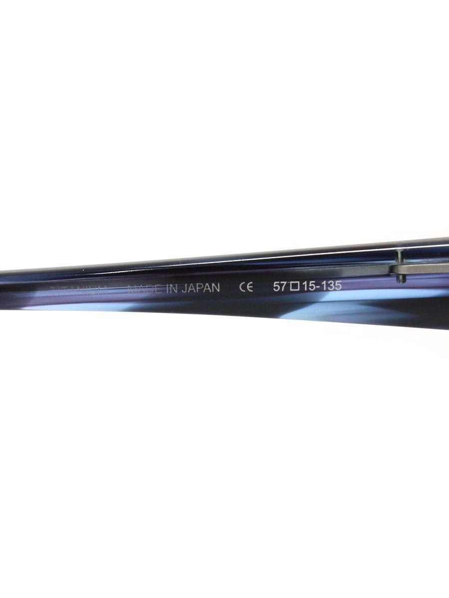 サムライ翔 SS-J35 メガネ ネイビー セルフレーム ハーフリム スクエア ♯2 ITARMCKFM11S