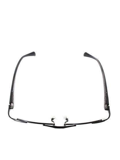 サムライ翔 SS-T36 メガネ ブラック/シルバー メタルフレーム スクエア ハーフリム ITBDRWK2YY61