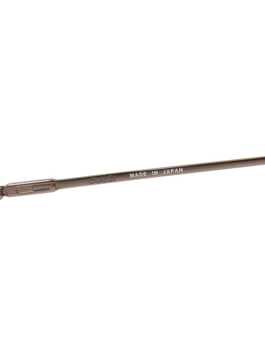 グッチ GG-9004J メガネ ブラウン/クリアオレンジ メタルフレーム リムレス ツーポイント オーバル ITGJPJO7V9TM