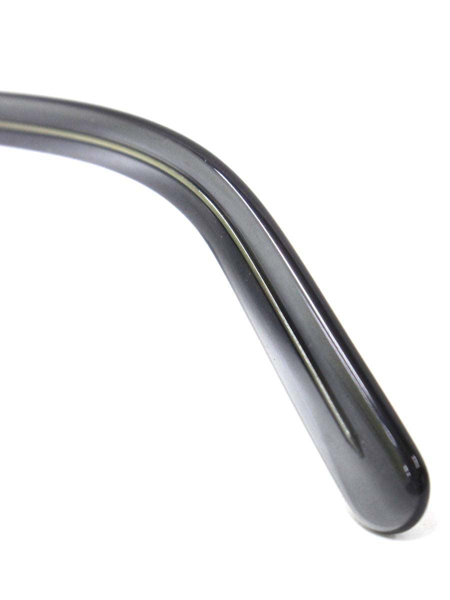 井戸多美男 T415-5 メガネ アンティークゴールド/グレー コンビフレーム フルリム オーバル 手造り ITA42F2J29ES