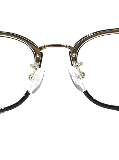 パリミキ PARIS MIKI Collection CAF-1118U メガネ ブラック/シルバー ITCTXY1YDDGW