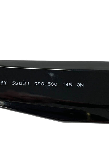 プラダ SPR06Y サングラス ブラック 16K2K1 ロゴ セルフレーム フルリム スクエア ITXNU3NZSSH8