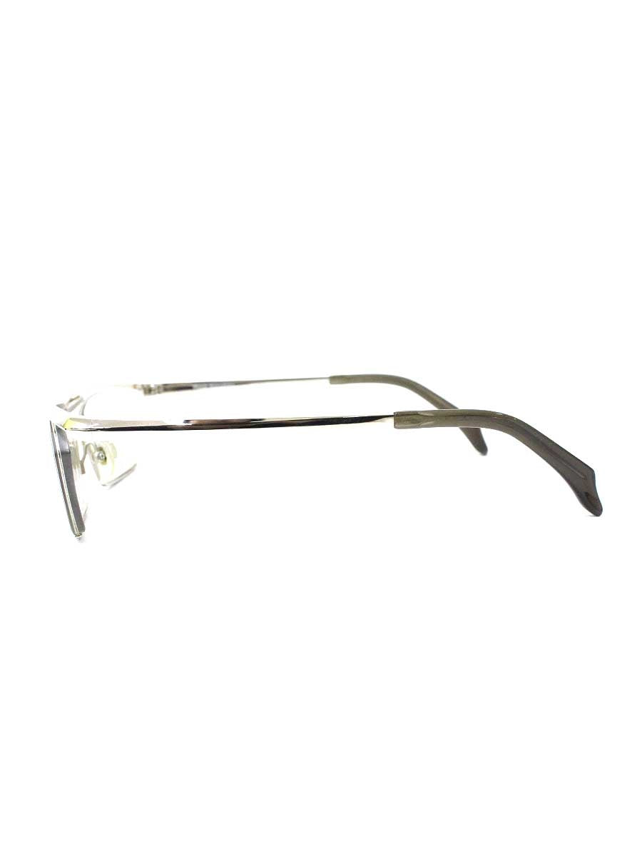 マサキマツシマ MF-1159 メガネ シルバー メタルフレーム ハーフリム スクエア IT7AF57ECHIQ