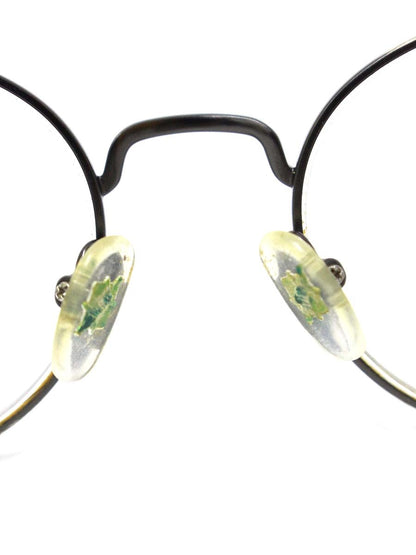 レスザンヒューマン ENIGMA メガネ アンティークシルバー/ブラック コンビフレーム フルリム ボストン ITZAPBJBDKIU