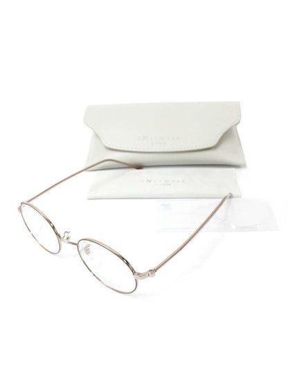 アンティミテ INE-1009 メガネ ピンクシルバー/クリーム INTIMITE BY EYEVAN アイヴァン メタルフレーム フルリム ラウンド ITFURR32GYD5