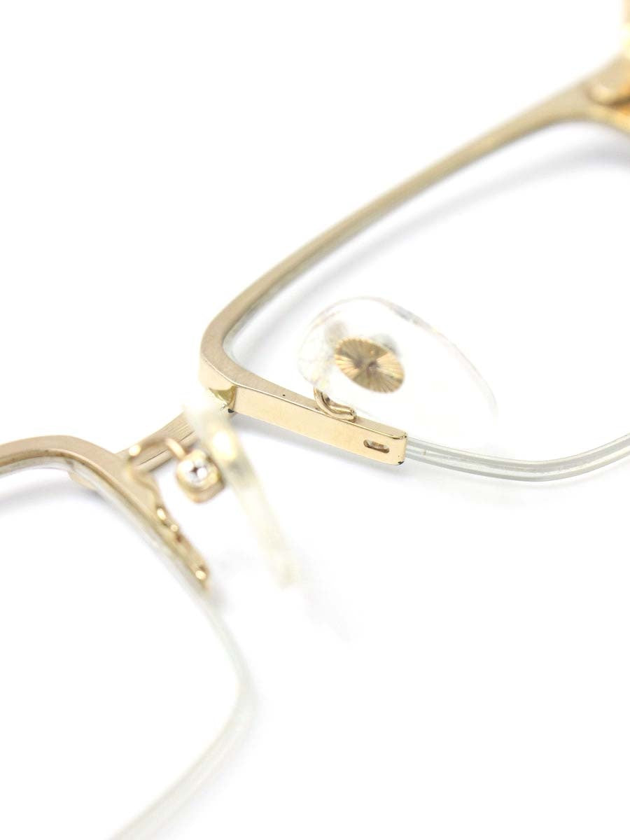 中村勘三郎 KN-2536 メガネ ゴールド/ブラック 手作り チタニウムフレーム フルリム ウェリントン IT6FO1CMRSFU