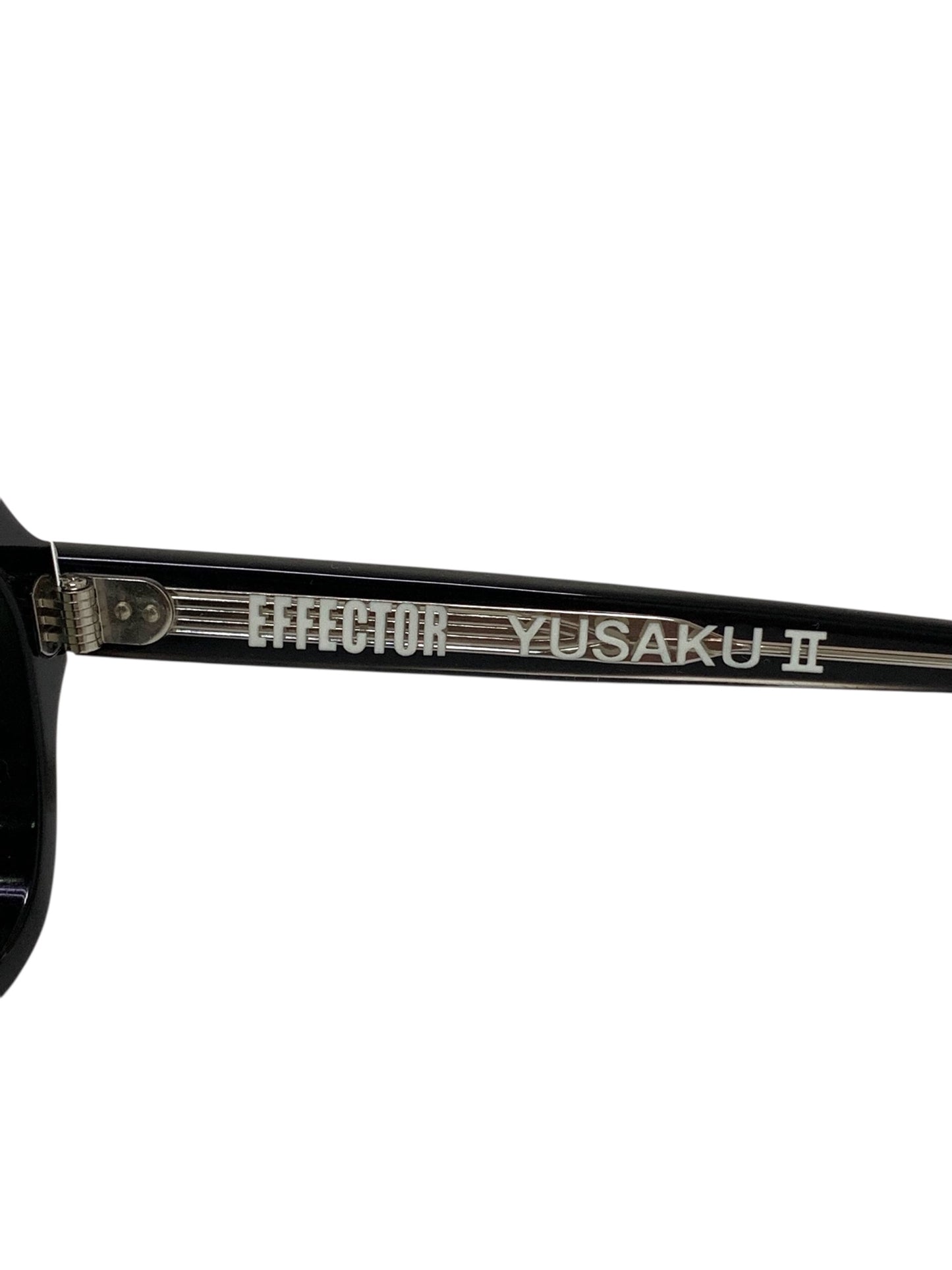 エフェクター 松田優作コラボレーションモデル YUSAKUⅡ サングラス ブラック セルフレーム フルリム スクエア ITCGRXLM944Y