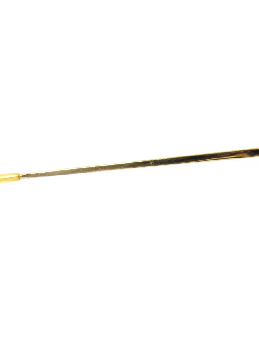 白山眼鏡店 眼鏡 イエロー/ゴールド メタルフレーム フルリム ウェリントン IT0H5YHP7WFG