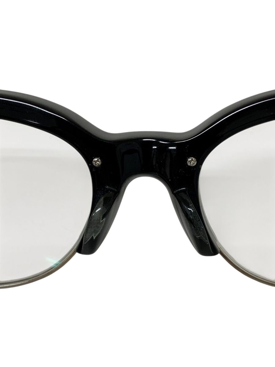 エフェクター ルイスレザーコラボモデル BUD GANZ メガネ ブラック セルフレームウェリントン IT1DWXIYN0Q4