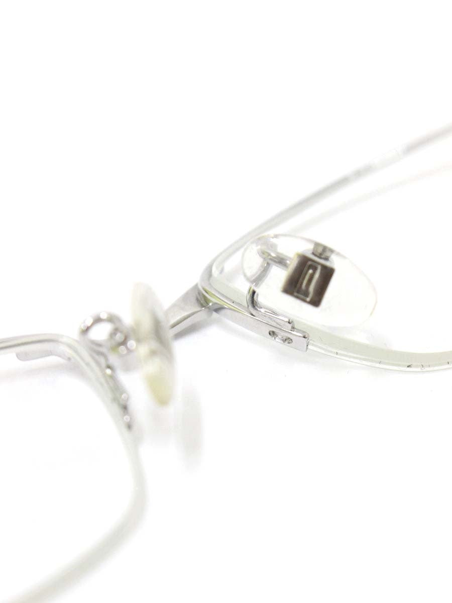 ポリス VPL174J メガネ シルバー/ブルー メタルフレーム ハーフリム スクエア ITZI4DKLWRXO