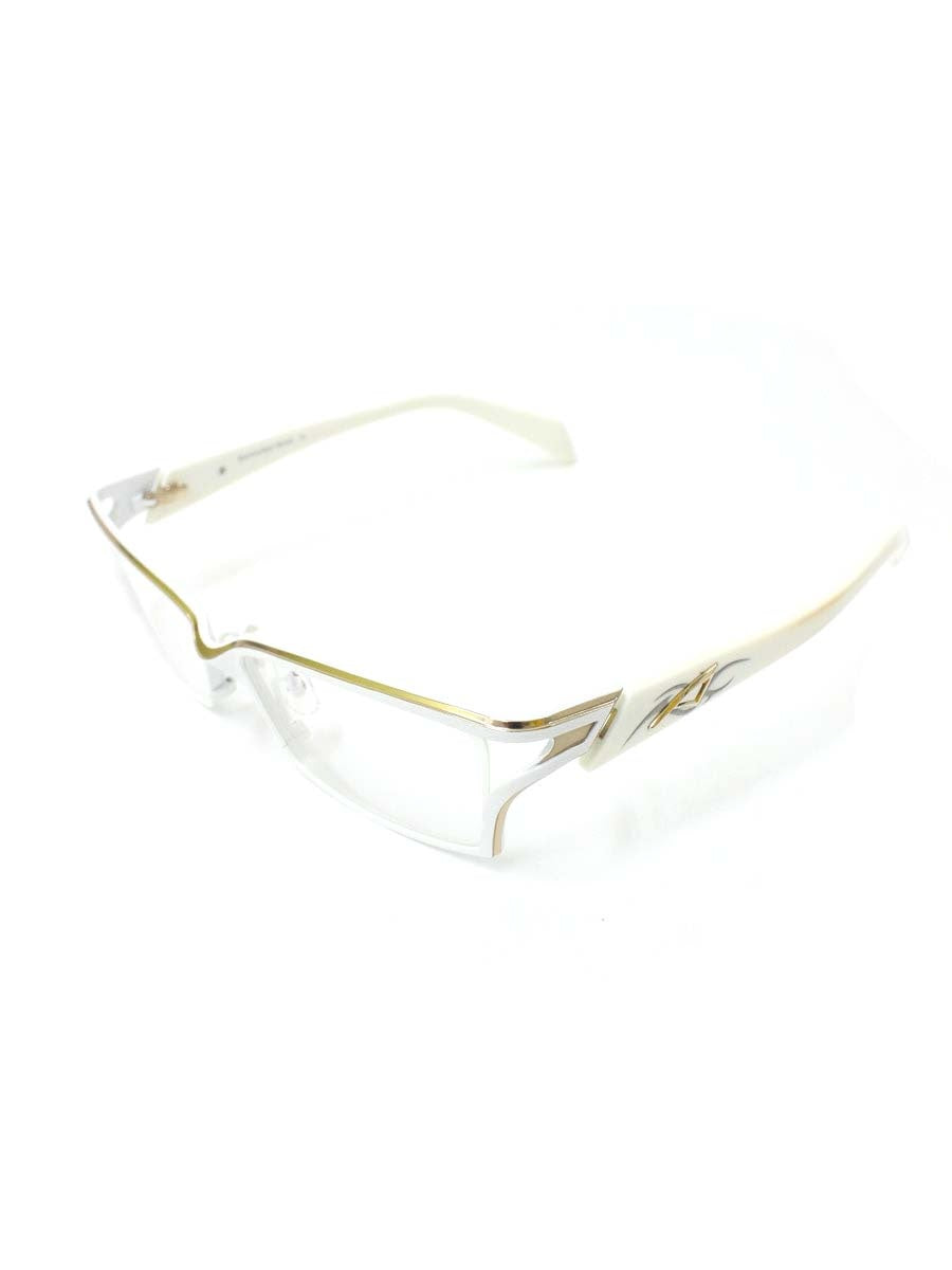 サムライ翔 リラックスライン 仁 SS-J208 LTD メガネ ホワイト 限定カラー メタルフレーム フルリム スクエア IT4WWHJ7C72G