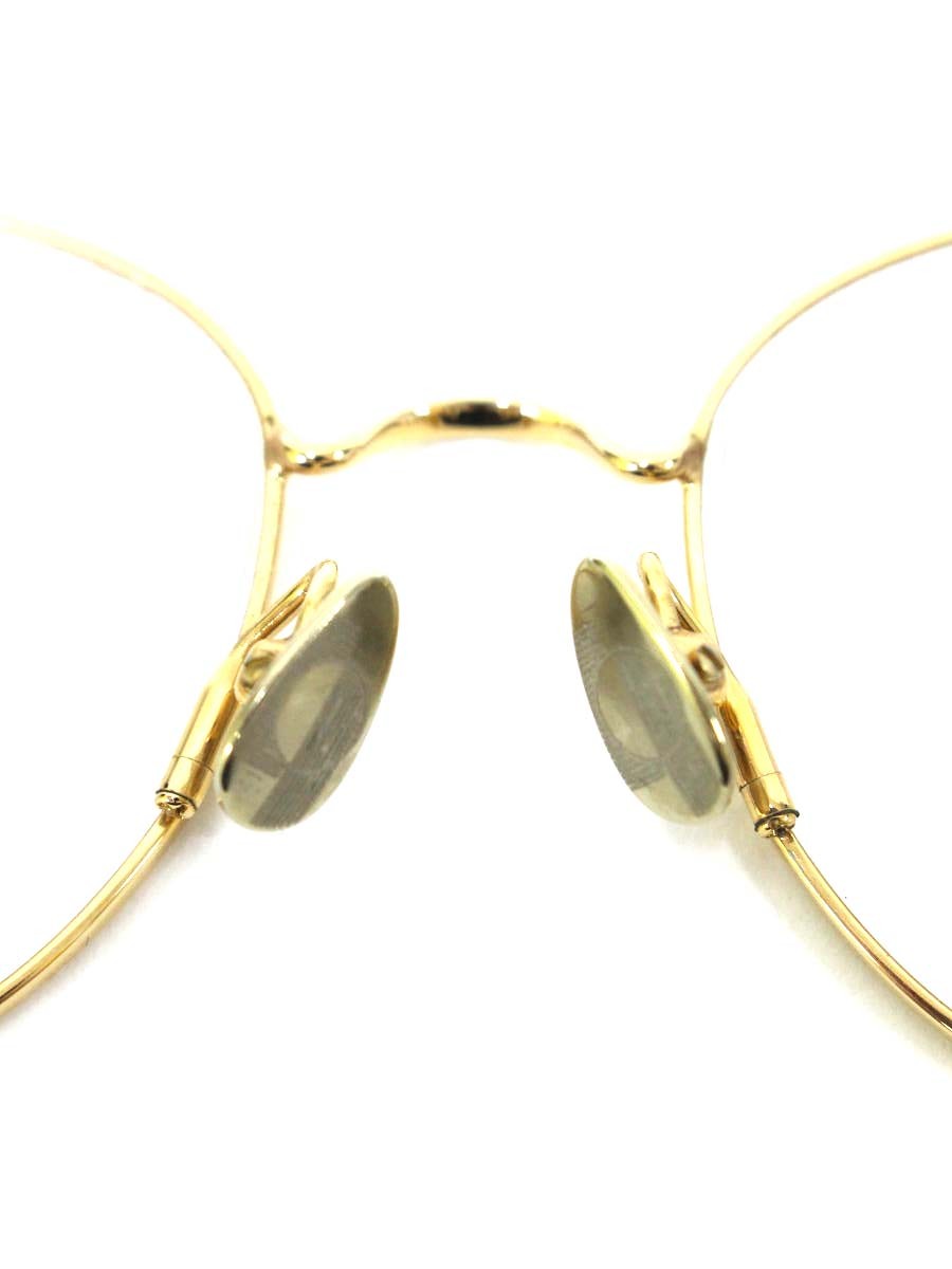 アーレム Place Mireille メガネ ゴールド メタルフレーム(合金＋22Kメッキ) フルリム キャットアイ IT1CVMD94HTO