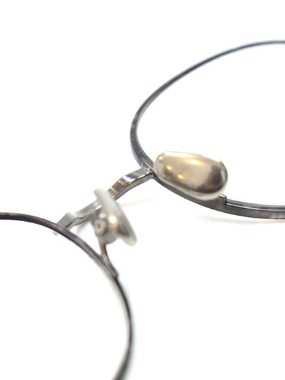 MEE EYEWEAR メガネ ブラック/シルバー Short Story メタルフレーム フルリム ラウンドシェイプ ITGN229CDCA8