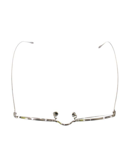 オーマイグラス東京 LS-1 メガネ シルバー Oh My Glasses TOKYO × less is_jp チタニウムフレーム フルリム ラウンド IT3P4Z94DLNU