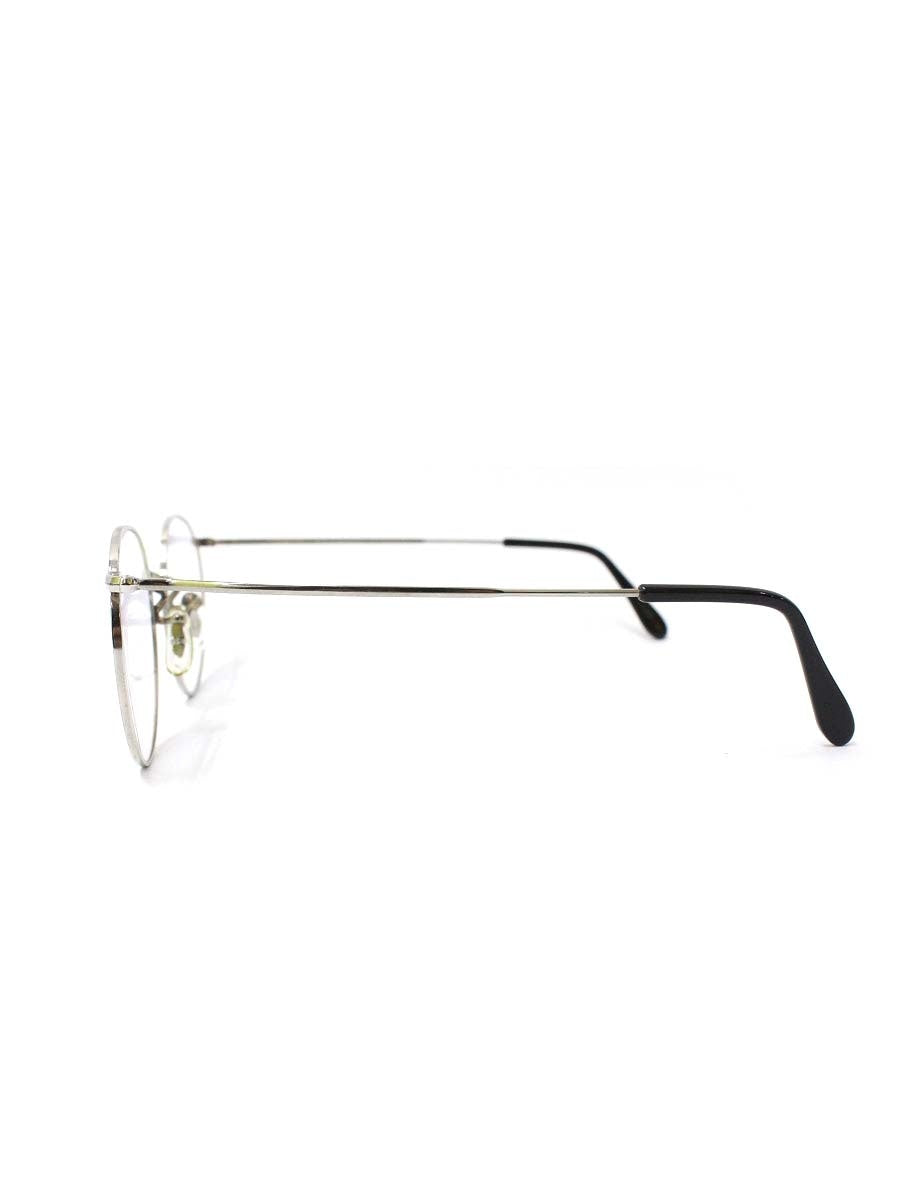 サヴィルロウ メガネ シルバー 18KT RG メタルフレーム フルリム ボストン IT95M8SRARC9