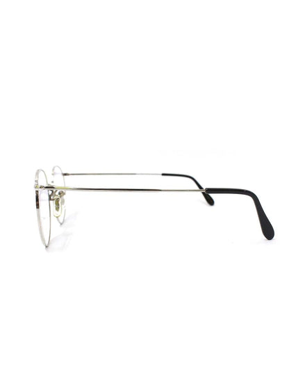 サヴィルロウ メガネ シルバー 18KT RG メタルフレーム フルリム ボストン IT95M8SRARC9